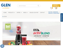 Tablet Screenshot of glenindia.com